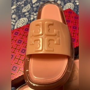 Tory Burch Pink Salt Bubble Jelly Sandal